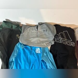 Bundle of 4 Youth Small Name Brand Long Sleeve Shirts Back to School Casual